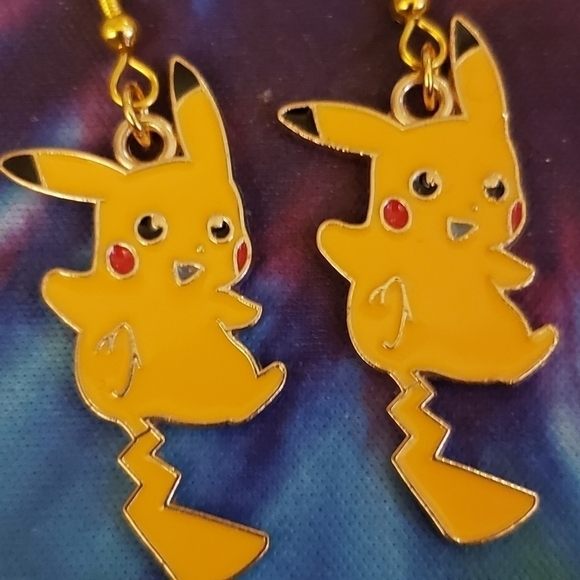Handmade Pokemon Pikachu Earrings - Picture 2 of 4